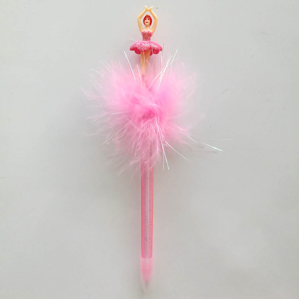 Ballet Furry Pen Pink