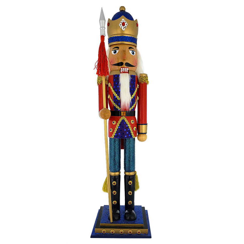 Soldier Nutcracker with Gold and Red Jacket and Gold Crown 20 inch