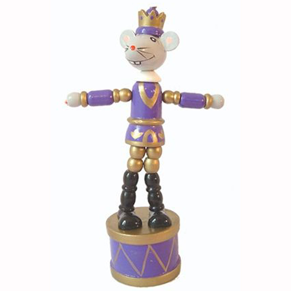 Mouse King Push Puppet Nutcracker 5 inch