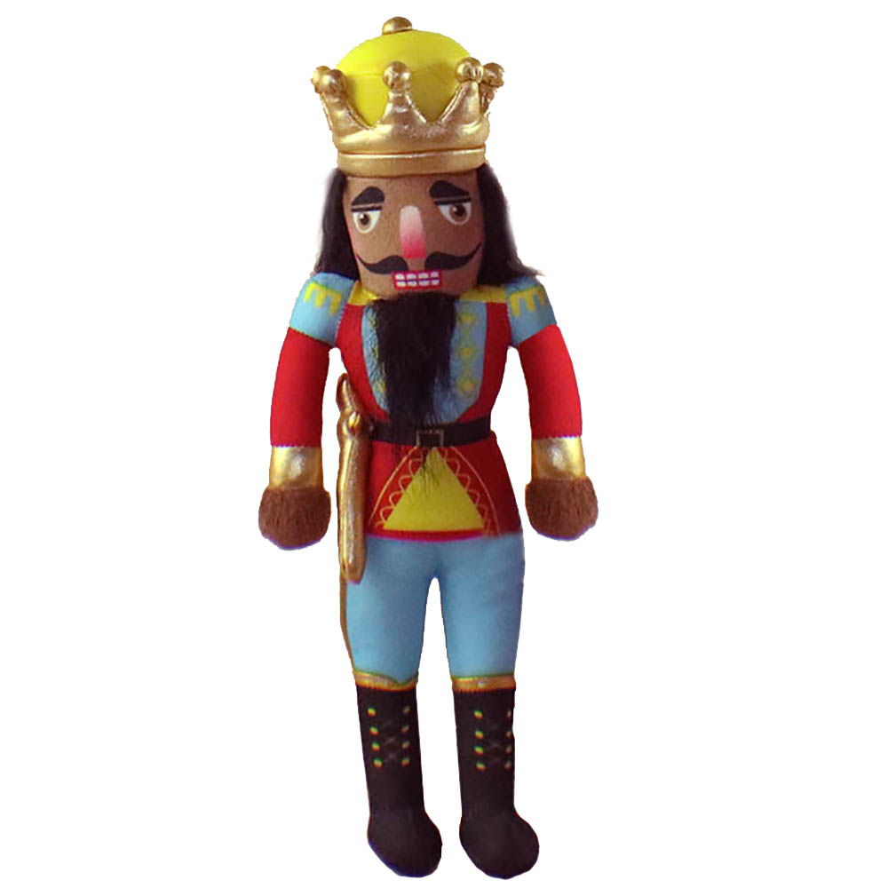 African American King Nutcracker Plush Doll 14 inch