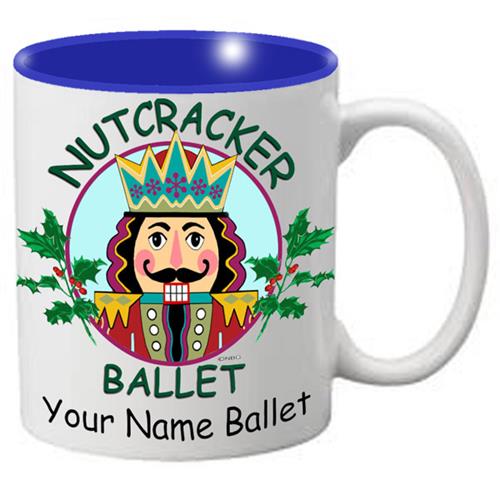 MG105: Nutcracker Ballet Mug - Nutcracker with Holly