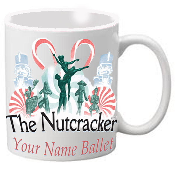 MG109: Nutcracker Ballet Mug - Nutcracker with Candy Canes