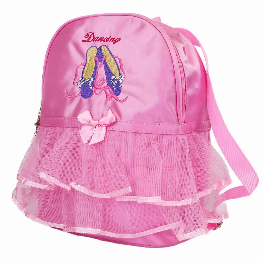 Pink Ballet Shoes with Lace Backpack