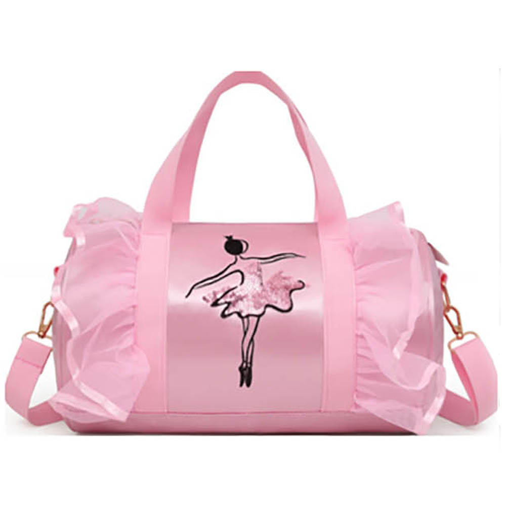 Pink Ballerina Satin and Lace Duffle