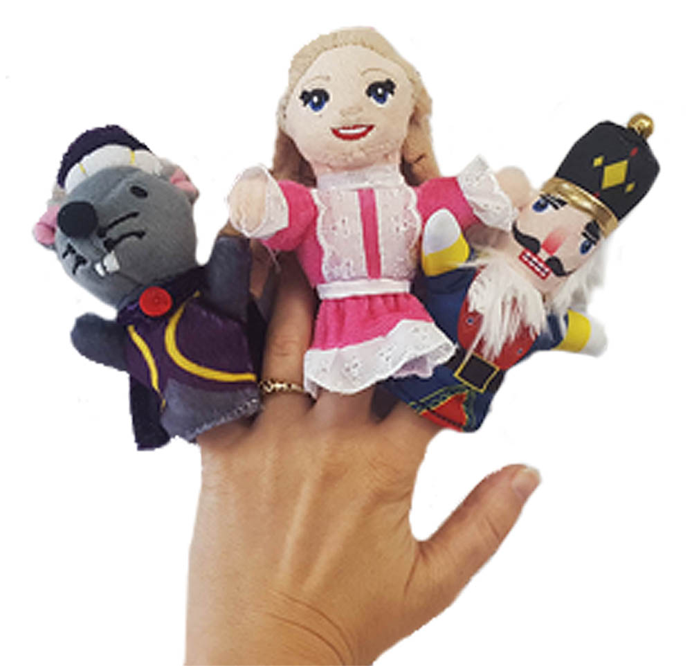 The Nutcracker Finger Puppet Set of 3 Characters