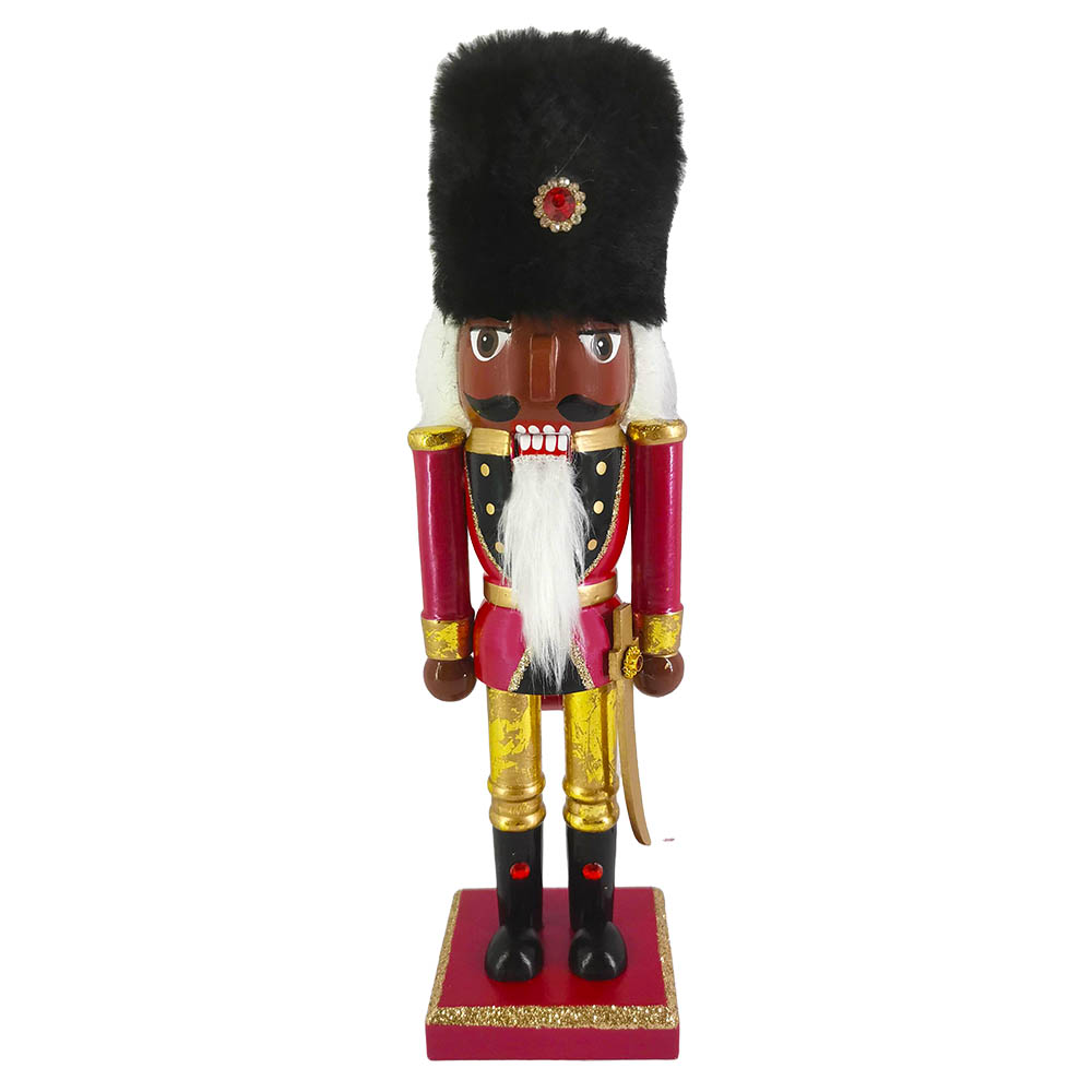 Viva Magenta African American Nutcracker 10 Inch