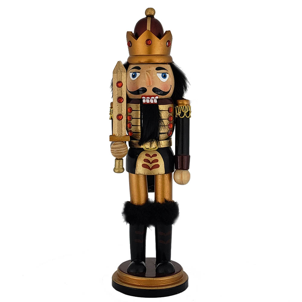 King Nutcracker Copper Gold Metallic with Sword 10 inch