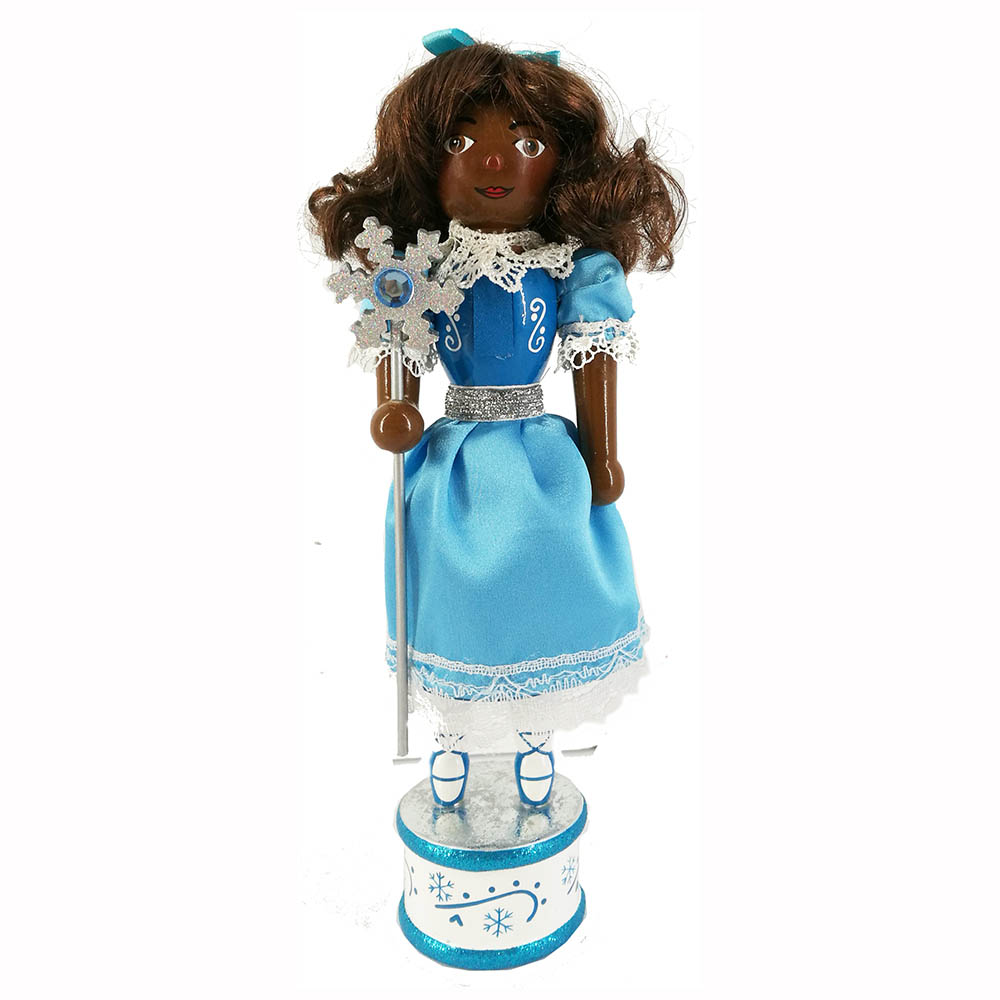 African American Snow Fantasy Clara Nutcracker 10 inch