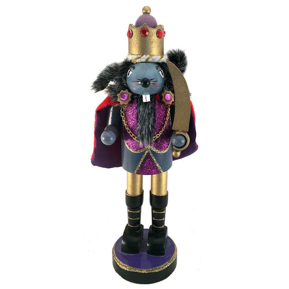 Mouse King Nutcracker with Cape and Sword 10 inch