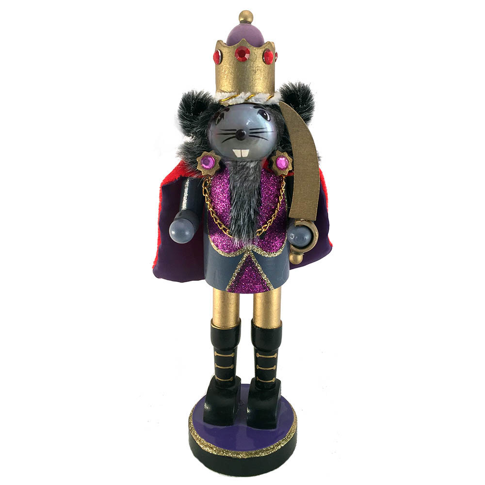 Mouse King Nutcracker with Cape and Sword 10 inch
