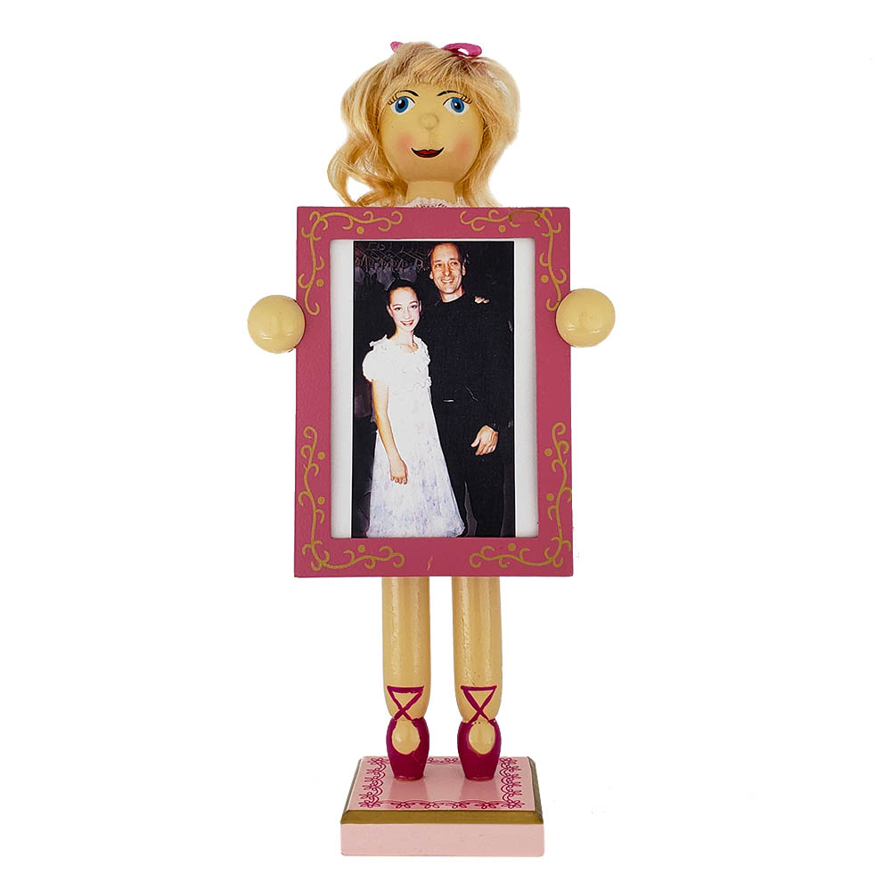 Clara Nutcracker with Picture Frame and Pink Dress 12 inch