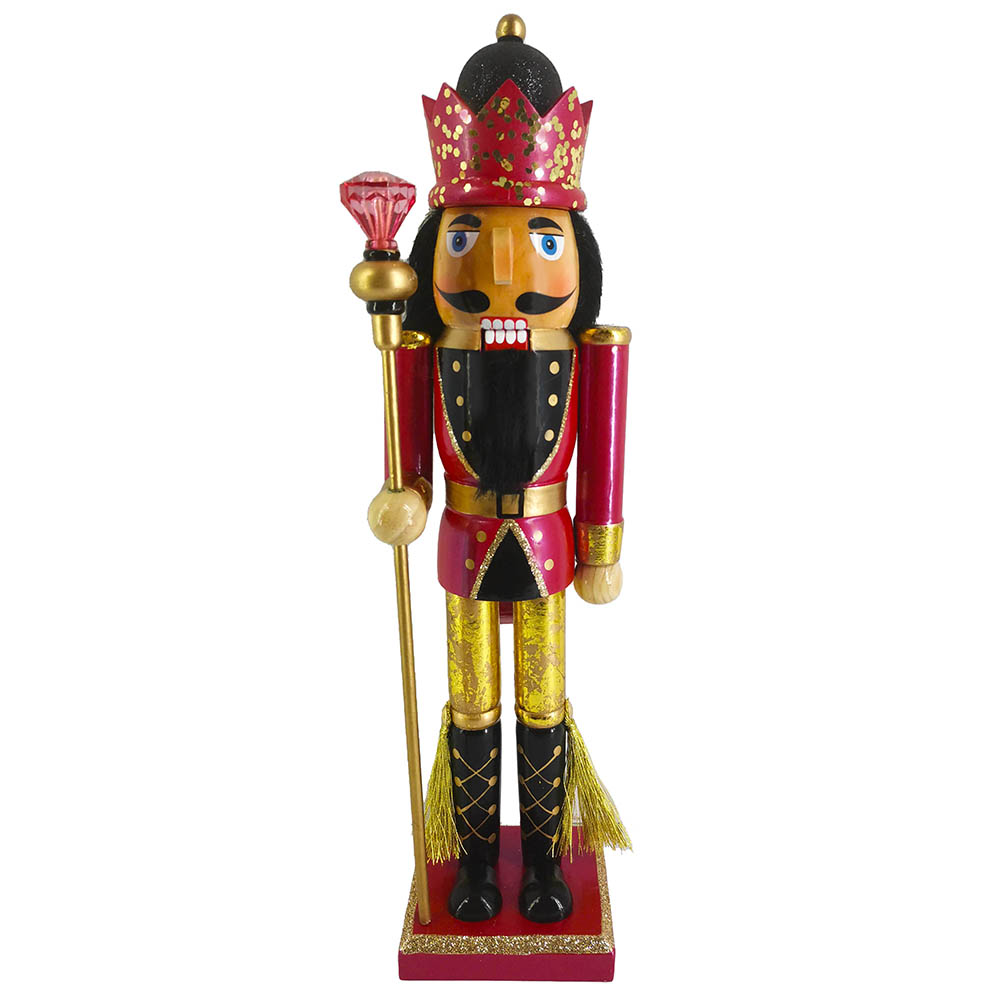 Viva Magenta King Nutcracker 15 Inch