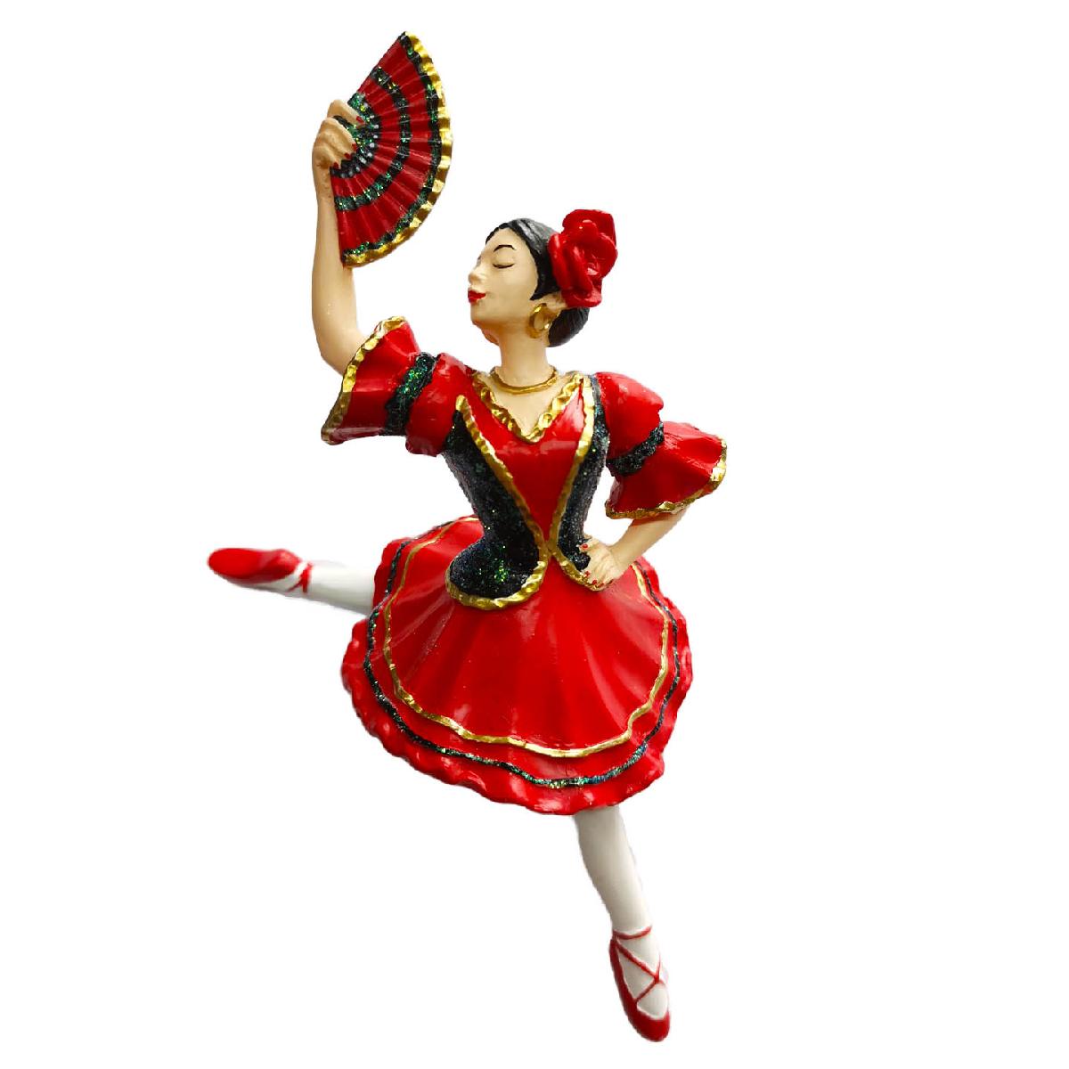 Spanish Dancer Resin Ornament 4 inch