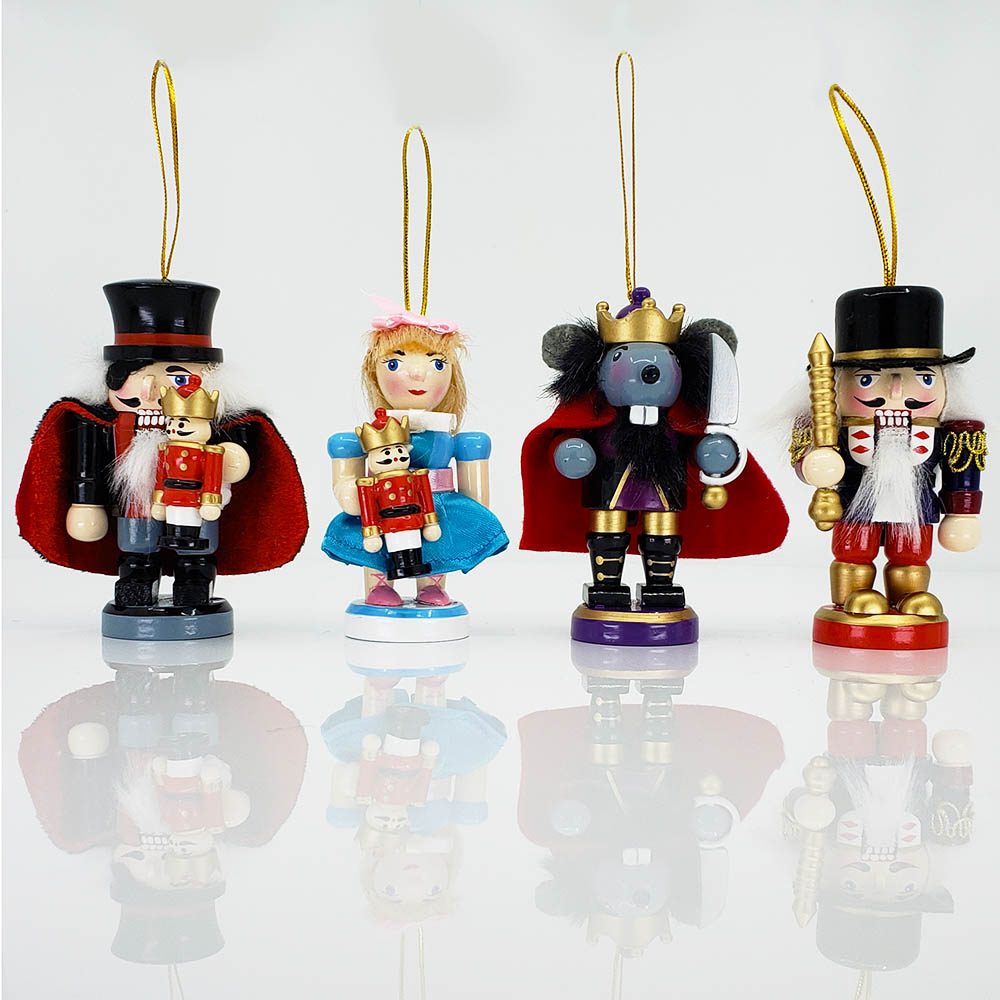 Stubby Nutcracker Suite Ornament Character Set of 4 in over 3 inch