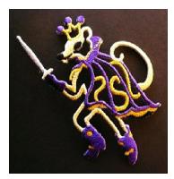 Mouse King with Sword - Iron On Patch