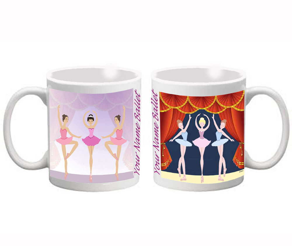MWR112: Ballet Mug - Ballerina Full Wrap