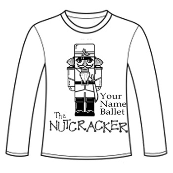 APP-26: Toy Soldier Nutcracker Design on Long Sleeve Shirts