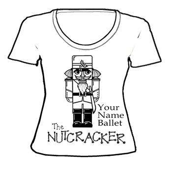 APP-26: Toy Soldier Nutcracker Design on Scoop Neck Shirts