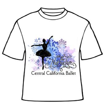 APP-30: Nutcracker Ballet Short Sleeve Shirt - Snow Scene Watercolor Design