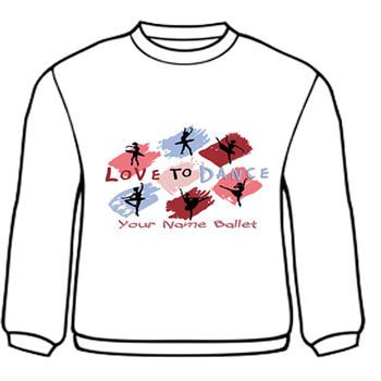 APP-38: Love to Dance Splash Design - Sweatshirt