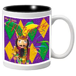 Nutcracker Ballet Mug - Mardigras6 - Nutcracker jester with diamond background