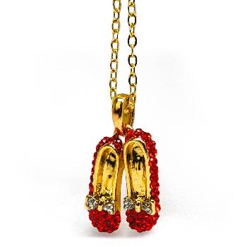 Wizard of Oz Themed Ruby Red Slippers Necklace