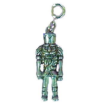 Nutcracker Soldier with Sword in Gold or Silver Charm