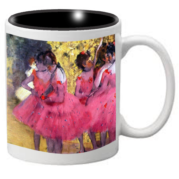 Nutcracker Ballet Mug DG08 Degas Dancers in Pink
