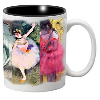 Nutcracker Ballet Mug DGW02 Degas Full Wrap Collage  