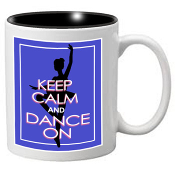 Nutcracker Ballet Mug - KCREC02 - Keep Calm Blue Rectangle