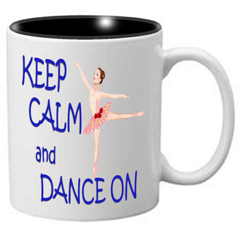 Nutcracker Ballet Mug  MGKC01 Keep Calm  Pink Ballerina 01  