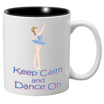 Nutcracker Ballet Mug  MGKC02 Keep Calm Blue Ballerina 02  
